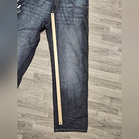 New Vintage Y2K G-Unit Spellout Blue Jeans 43X38 2006 Embroidered Baggy - Picture 12 of 16